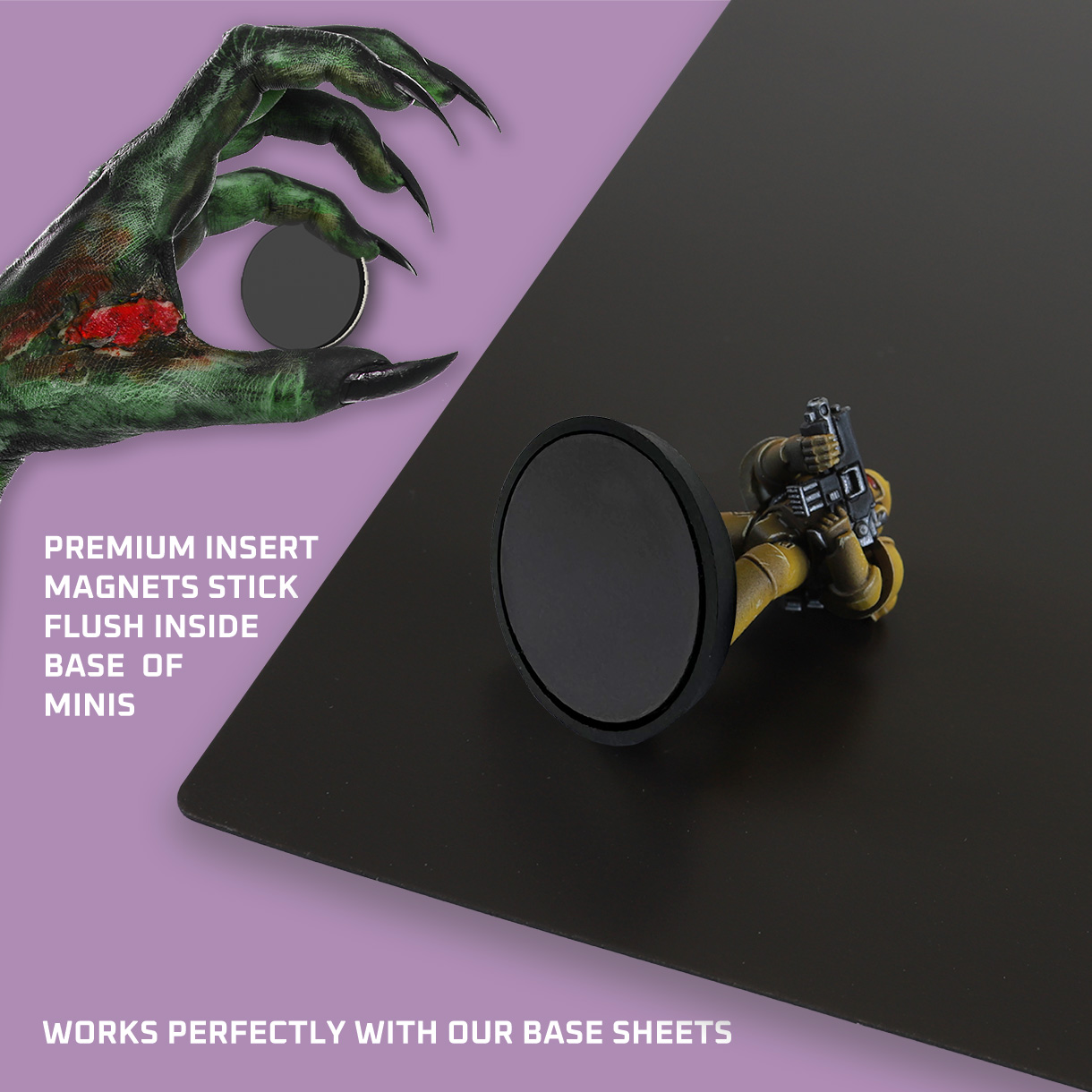 Hi-Grip® Inner Base Magnets to fit inside 25mm slot bases – Bild 2