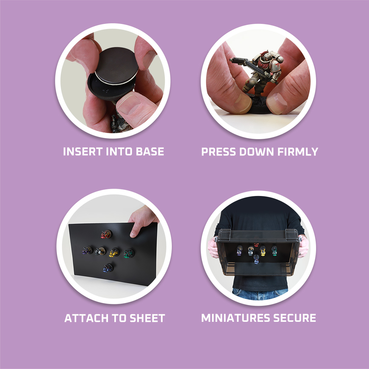 Hi-Grip® Inner Base Magnets to fit inside 25mm slot bases – Bild 4