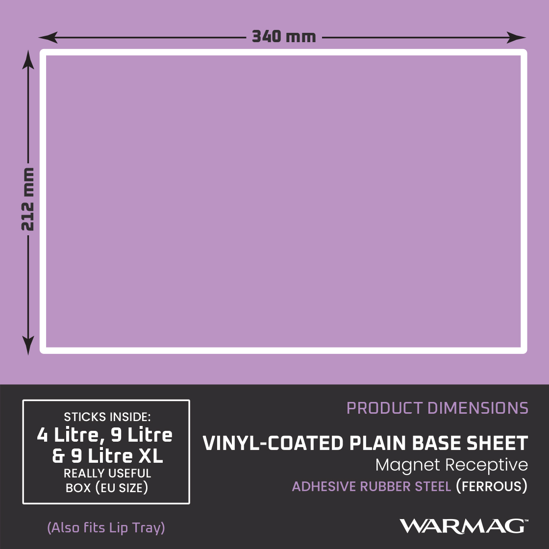 Plain WarMag® Base Sheet (Satin Black Finish) - Image 2