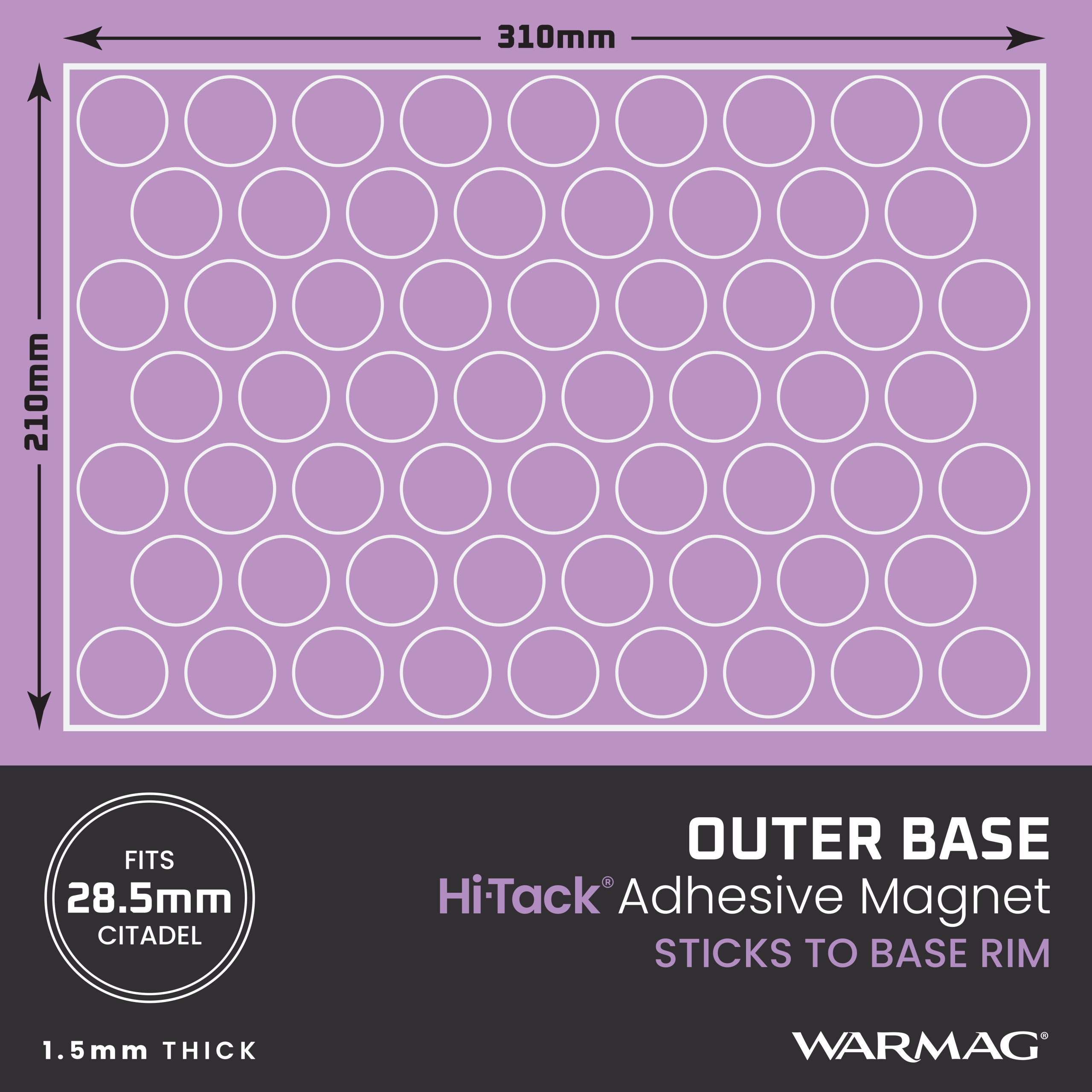 28.5mm Outer Base Magnet Circles - Image 2