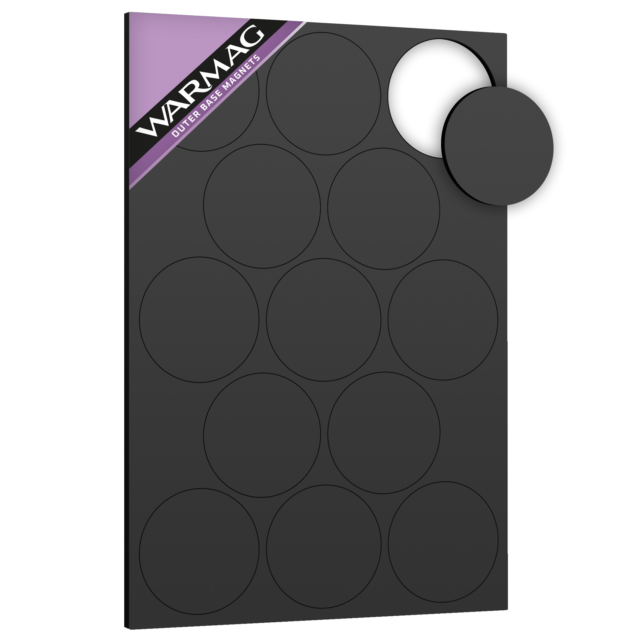 64mm Outer Base Magnet Circles (fits 60mm Citadel bases) - Image 1