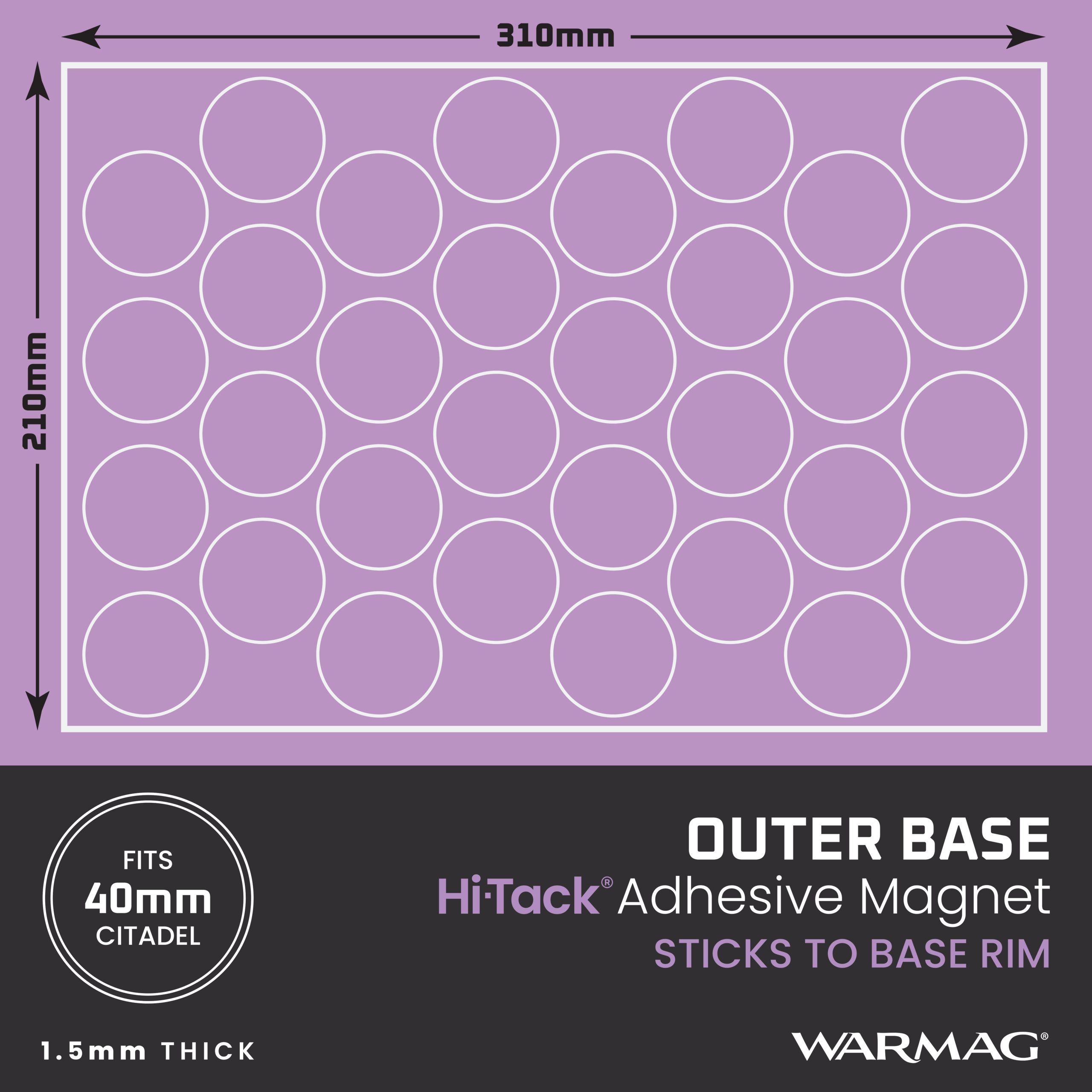 40mm Outer Base Magnet Circles - Image 2